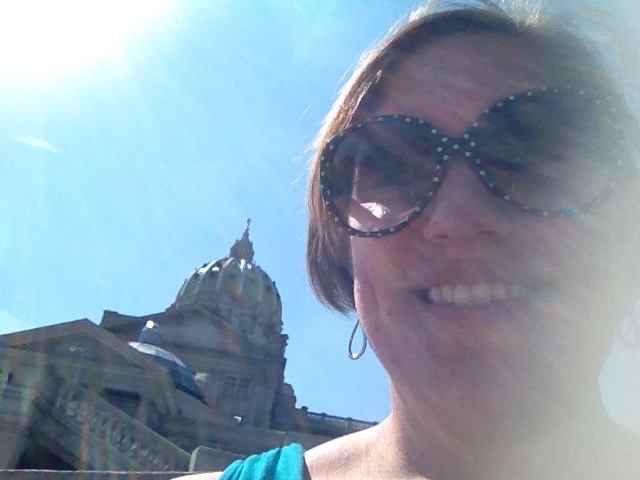 Excited to get inside and tour the building!