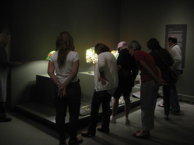 All the people ever were there for the Tiffany exhibit.
