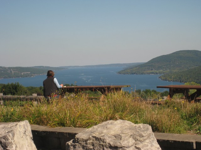 Sketching Canandaigua.